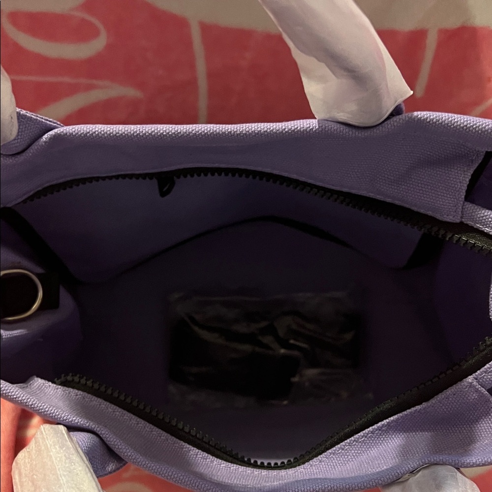 Purple Canvas Tote - - Picture 6 of 9